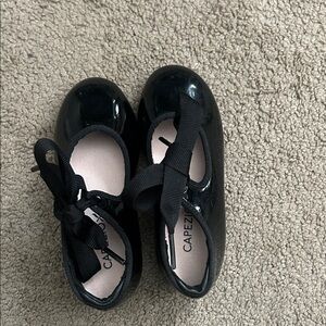 Capezio Glossy Black Kids Dress Shoes